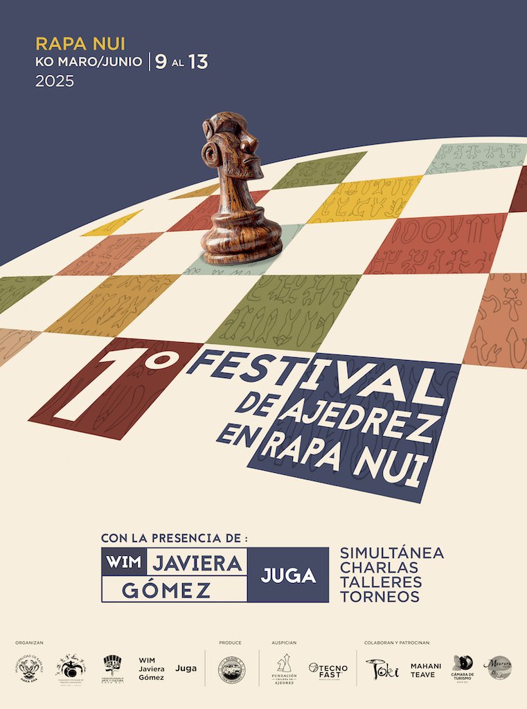 Bases y link de inscripción para el Torneo Festival de Ajedrez en Rapa Nui 2025
